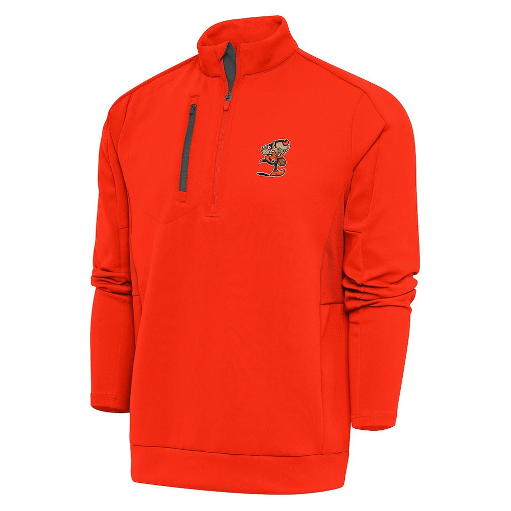 Antigua Team Logo Generation Quarter-Zip Pullover Jacket - Cleveland Browns Pullover