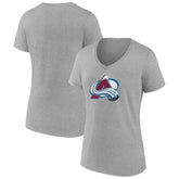 NHL Colorado Avalanche Women's Primary Logo Team V-Neck T-Shirt