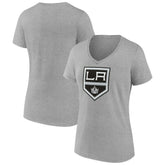 NHL Los Angeles Kings Women's Primary Logo Team V-Neck T-Shirt