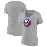 NHL New York Islanders Women's Primary Logo Team V-Neck T-Shirt