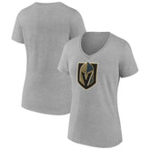 NHL Vegas Golden Knights Women's Primary Logo Team V-Neck T-Shirt