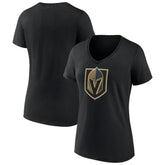 NHL Vegas Golden Knights Women's Team Primary Logo V-Neck T-Shirt
