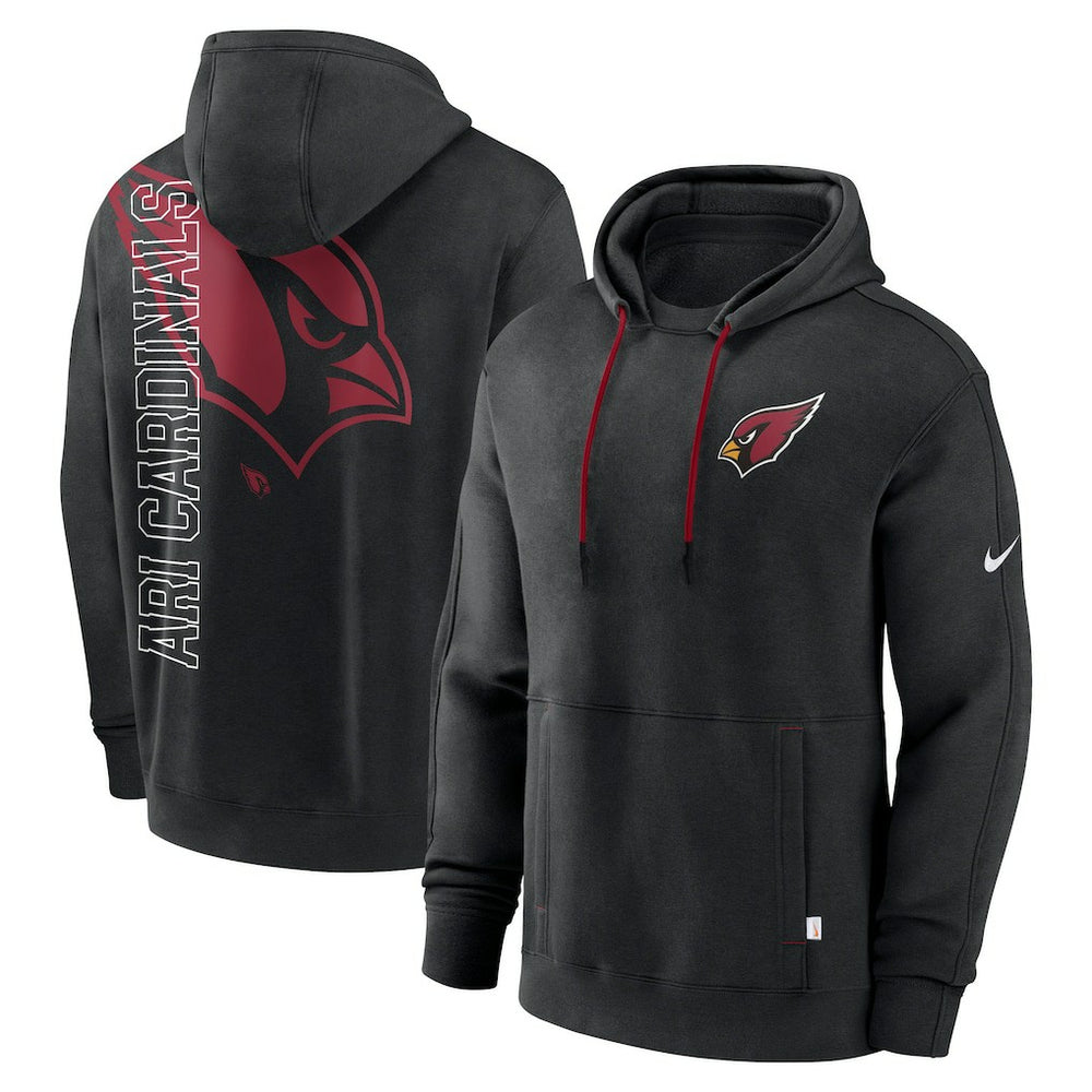 Layered Logo Statement Pullover Hoodie - Arizona Cardinals Hoodies