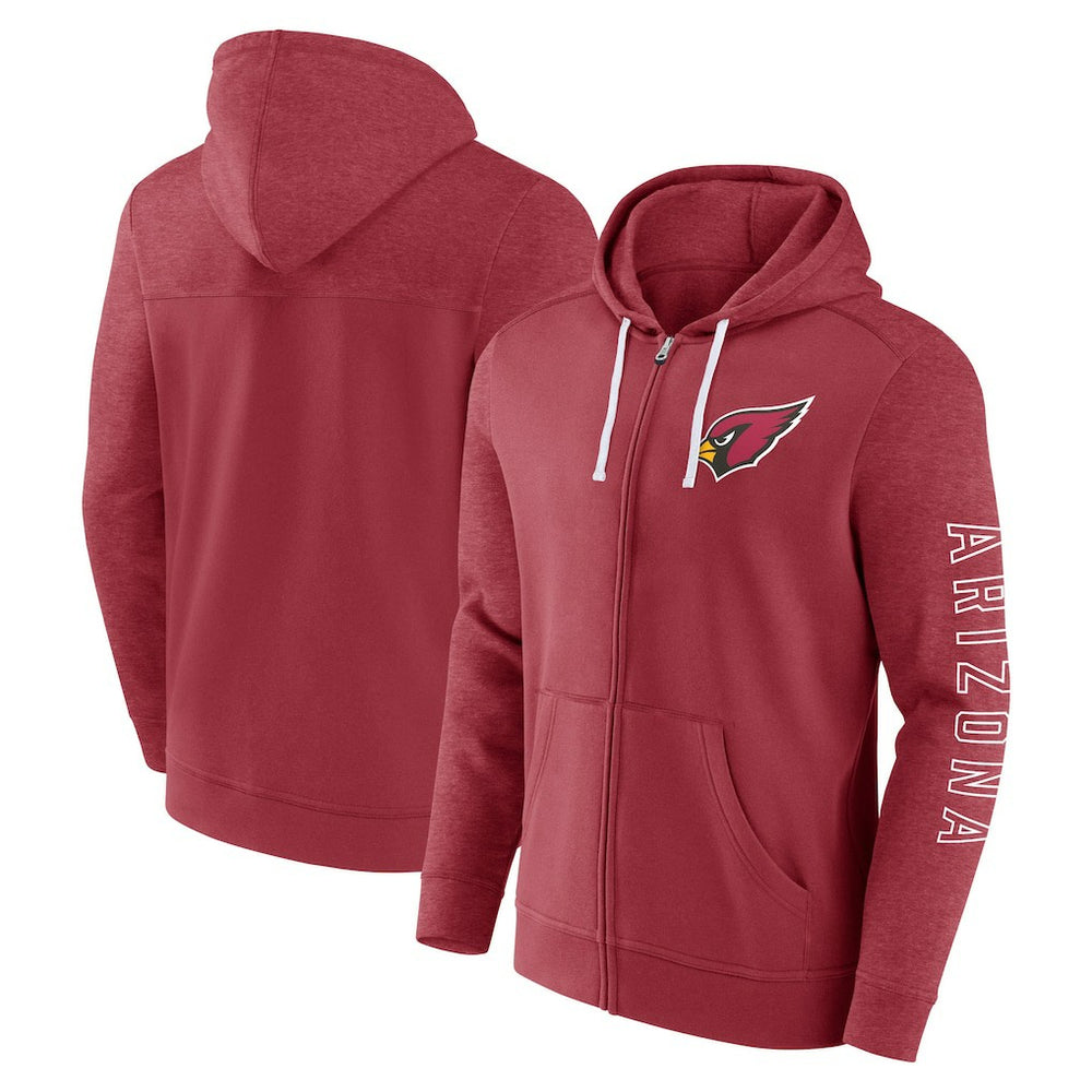 Offensive Lineup Hoodie Full-Zip Hoodie - Arizona Cardinals Hoodies