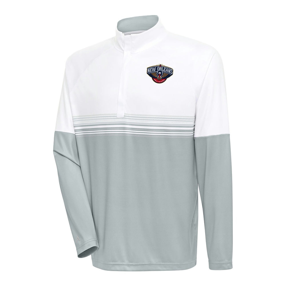 New Orleans Pelicans Antigua Bender Quarter-Zip Pullover Top