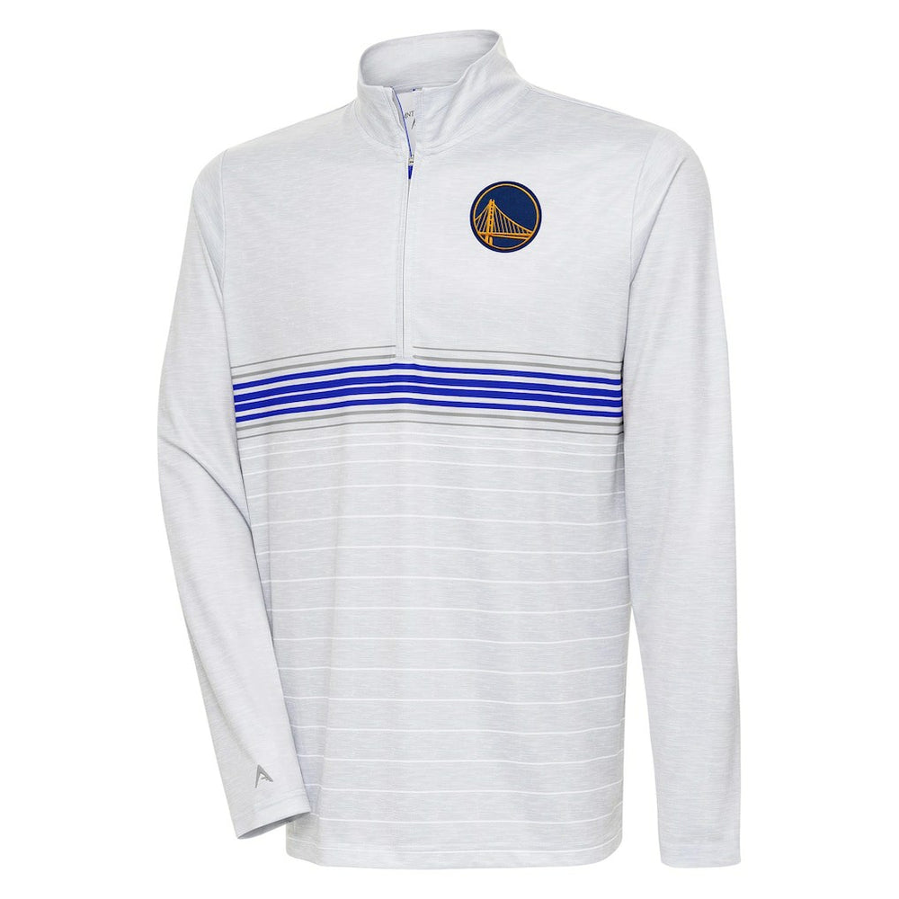 Golden State Warriors Antigua Bullseye Quarter-Zip Pullover Top sale