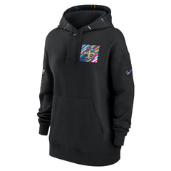 Women's 2023 NFL Crucial Catch Club Pullover Hoodie - New Orleans Saints Hoodies