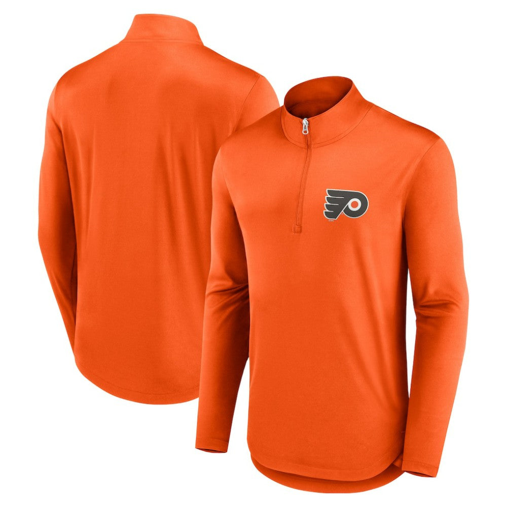 NHL Philadelphia Flyers Fanatics Mock Neck Quarter-Zip Top