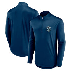 NHL Seattle Kraken Fanatics Mock Neck Quarter-Zip Top