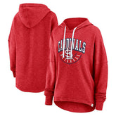 Heather Red St. Louis Cardinals Fanatics Women's Luxe Pullover Hoodie
