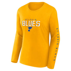 NHL St. Louis Blues Fanatics Women's Long and Short Sleeve Two-Pack T-Shirt Set