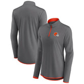 Women's Adult Corner Long Sleeve 1/4 Zip Top - Cleveland Browns Tops
