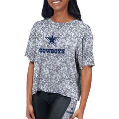 Certo Women's Cropped Turnout T-Shirt - Dallas Cowboys T-shirts