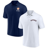 Navy/White Houston Astros Fanatics Two-Pack Logo Lockup Polo Set
