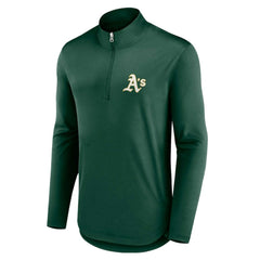 Green Athletics Fanatics Quarterback Quarter-Zip Top