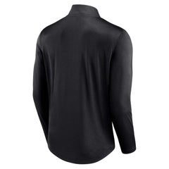 Black Miami Marlins Fanatics Quarterback Quarter-Zip Top