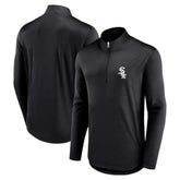Black Chicago White Sox Fanatics Quarterback Quarter-Zip Top
