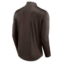 Brown San Diego Padres Fanatics Quarterback Quarter-Zip Top