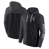 Black Chicago White Sox Fanatics Offensive Line Up Lightweight Full-Zip Hoodie