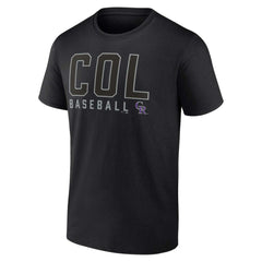 Black/White Colorado Rockies Fanatics Two-Pack Combo T-Shirt Set