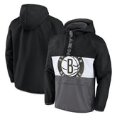 Fanatics Brooklyn Nets Anorak Flagrant Foul Color-Block Raglan Hoodie Half-Zip Jacket