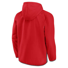Fanatics Chicago Bulls Anorak Flagrant Foul Color-Block Raglan Hoodie Half-Zip Jacket