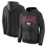 Fanatics Miami Heat Foul Trouble Snow Wash Raglan Pullover Hoodie