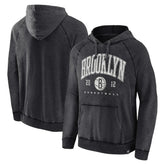 Fanatics Brooklyn Nets Foul Trouble Snow Wash Raglan Pullover Hoodie