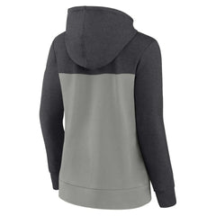 Heather Charcoal/Gray Chicago White Sox Fanatics Women's City Ties Hoodie Full-Zip Sweatshirt