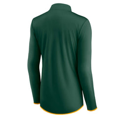Green Athletics Fanatics Women's Corner Quarter-Zip Top