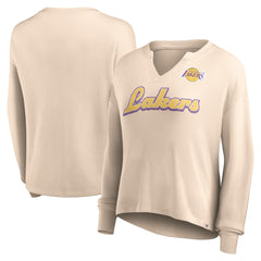 Fanatics Los Angeles Lakers Women's Go For It Long Sleeve Notch Neck T-Shirt