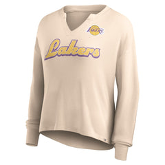 Fanatics Los Angeles Lakers Women's Go For It Long Sleeve Notch Neck T-Shirt