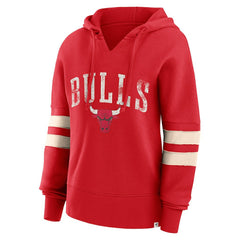 Fanatics Chicago Bulls Women's Bold Move Dolman V-Neck High Hip Hoodie