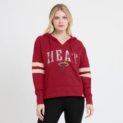 Fanatics Miami Heat Women's Bold Move Dolman V-Neck High Hip Hoodie