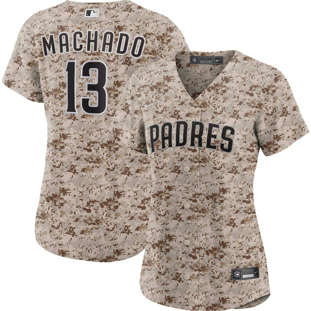 Camo Manny Machado San Diego Padres Nike Women's USMC Alternate Replica Player Jersey