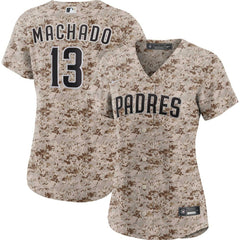 Camo Manny Machado San Diego Padres Nike Women's USMC Alternate Replica Player Jersey