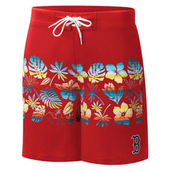 Red Boston Red Sox G-III Sports by Carl Banks Breeze Volley Swim Shorts