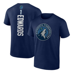 Anthony Edwards Minnesota Timberwolves Playmaker Team Name & Number T-Shirt