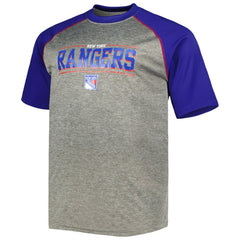 NHL Mika Zibanejad New York Rangers Fanatics Big & Tall Contrast Raglan Name & Number T-Shirt