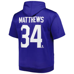 NHL Auston Matthews Toronto Maple Leafs Fanatics Big & Tall Name & Number Pullover Hoodie