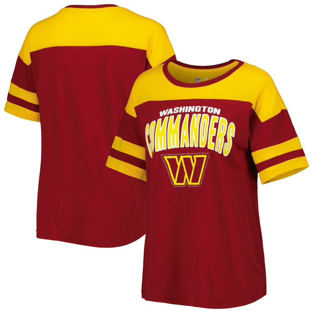 G-III 4Her by Carl Banks Women's Play the Ball T-Shirt - Washington Commanders T-shirts