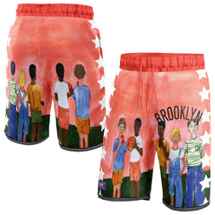 Fanatics Brooklyn Nets NBA & KidSuper Studios Unisex Hometown Shorts