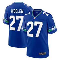 Tariq Woolen Throwback Player Game Jersey - Seattle Seahawks Jerseys