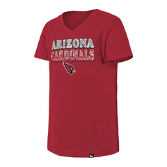 Girls Youth Reverse Sequin V-Neck T-Shirt - Arizona Cardinals T-shirts