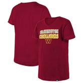 Girls Youth Reverse Sequin V-Neck T-Shirt - Washington Commanders T-shirts