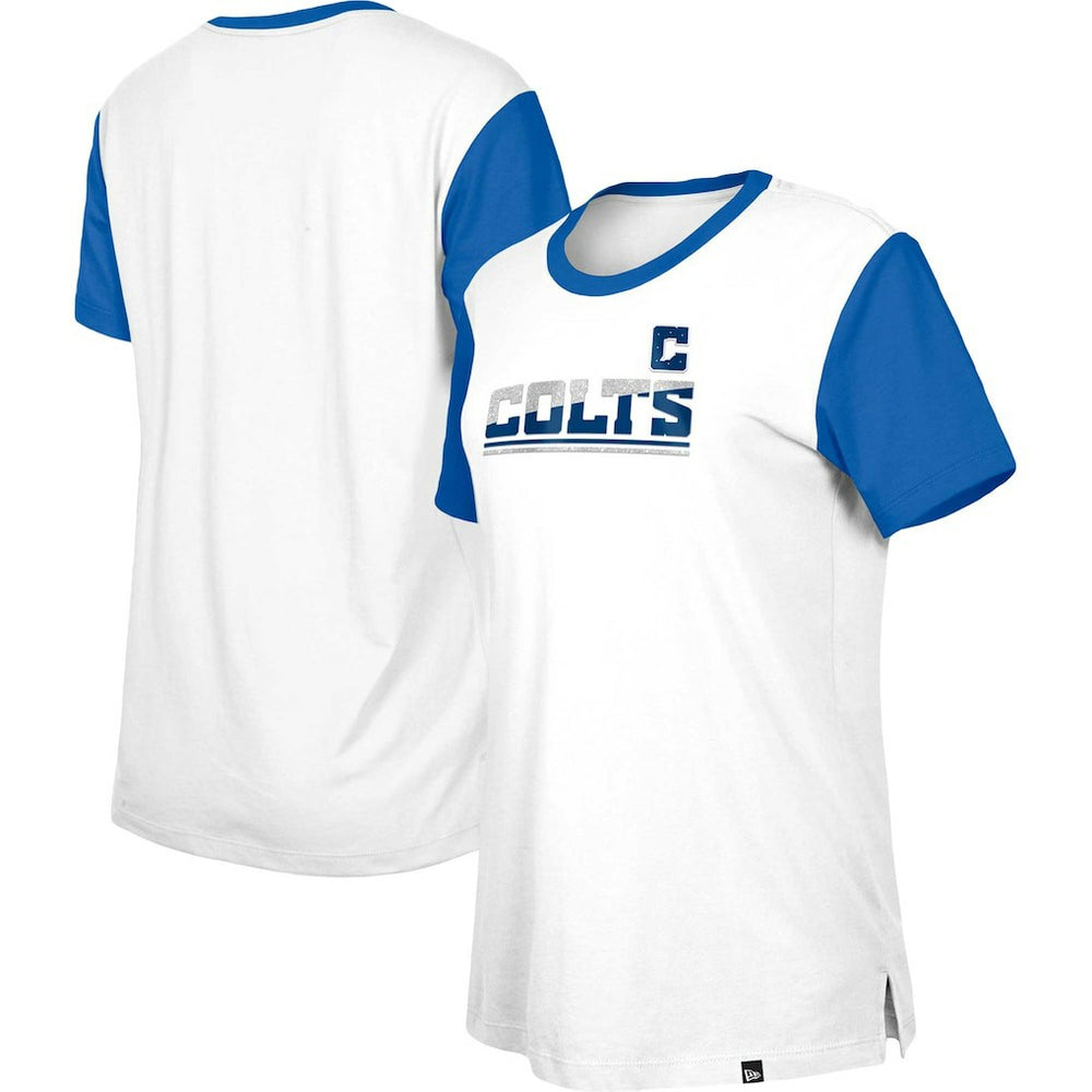 Women's Third Down Colorblock T-Shirt - Indianapolis Colts T-shirts