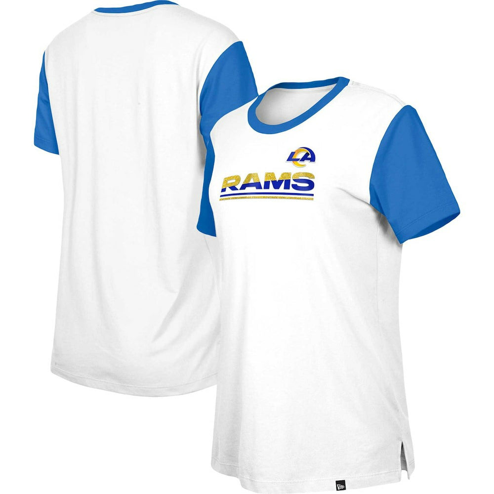 Women's Third Down Colorblock T-Shirt - Los Angeles Rams T-shirts