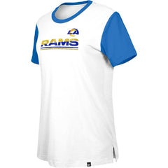 Women's Third Down Colorblock T-Shirt - Los Angeles Rams T-shirts