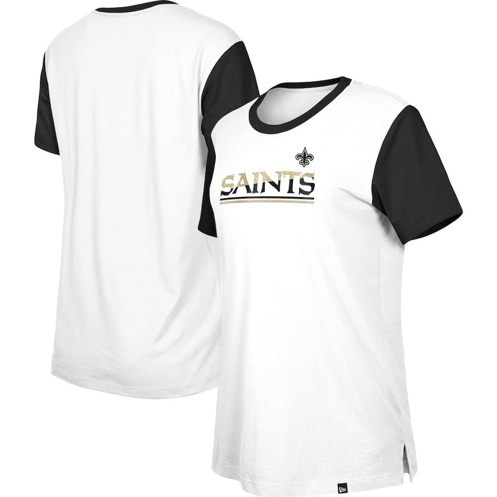 Women's Third Down Colorblock T-Shirt - New Orleans Saints T-shirts