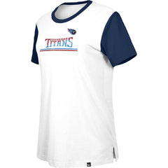 Women's Third Down Colorblock T-Shirt - Tennessee Titans T-shirts